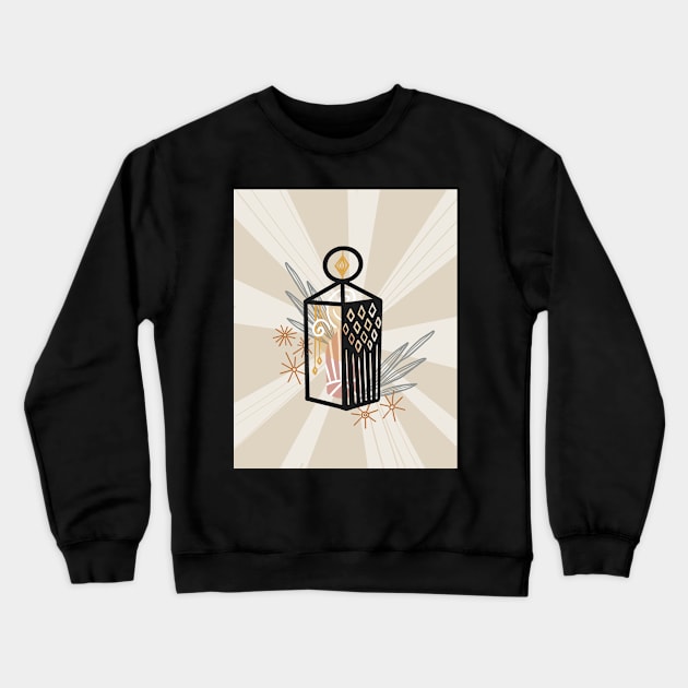 Equinox Lantern - Poster Crewneck Sweatshirt by Off The Hook Studio